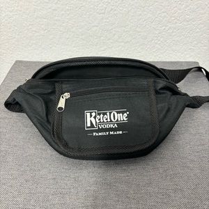 Ketel One Vodka Black Adjustable Fanny Pack Bag